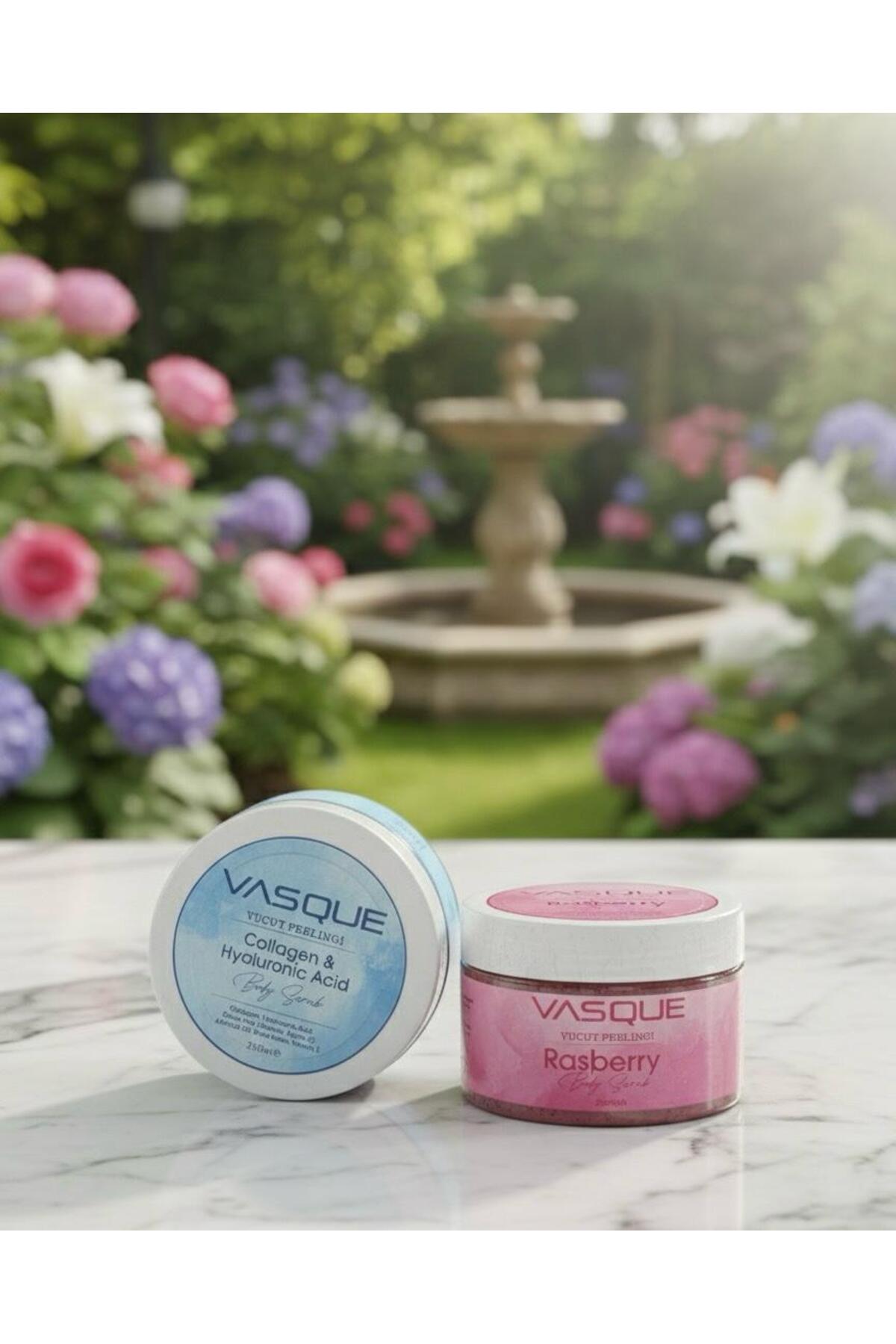 VÜCUT PEELİNGİ RASBERY VE COLLEGEN SET