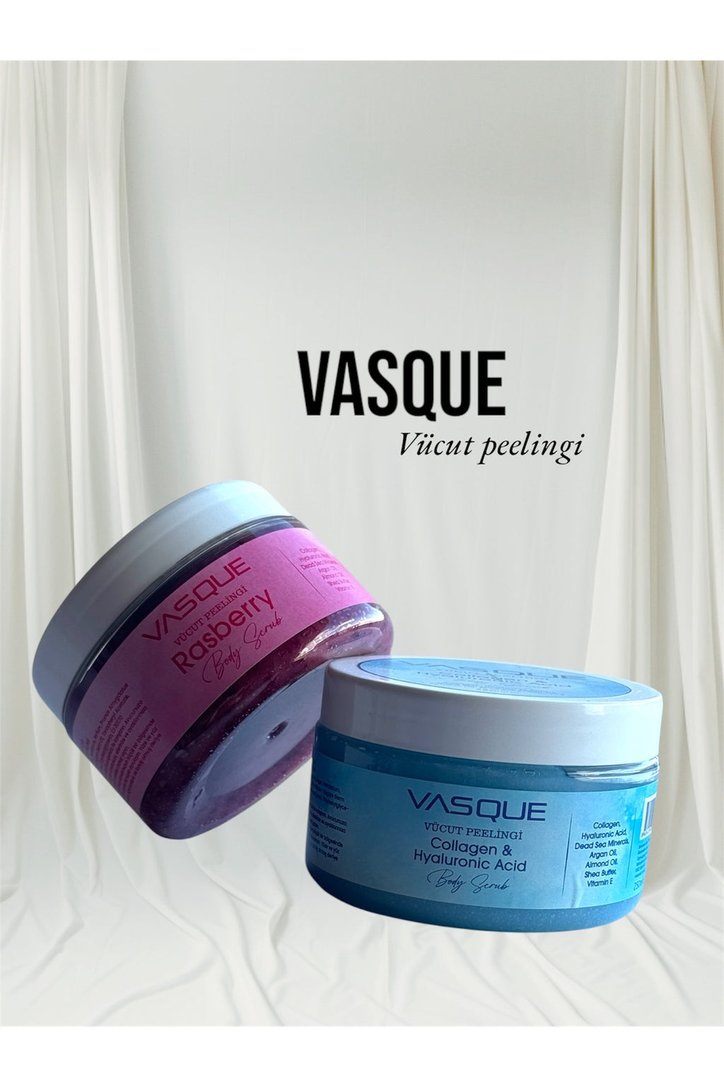 VÜCUT PEELİNGİ RASBERY VE COLLEGEN SET