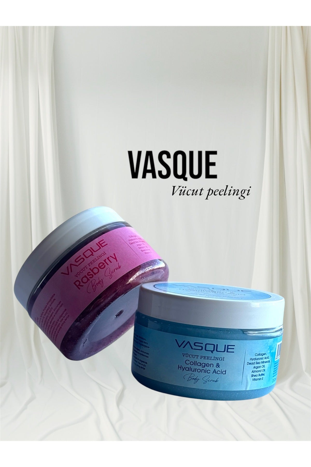 VÜCUT PEELİNGİ RASBERY VE COLLEGEN SET