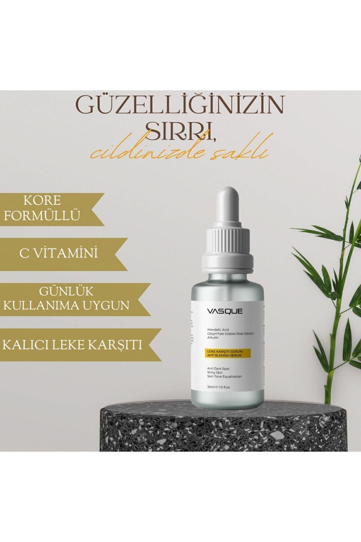 Leke Karşıtı & Cilt Tonu Eşitleyen Aydınlatıcı Ampul Serum - 30 ml | Yüz Serumu