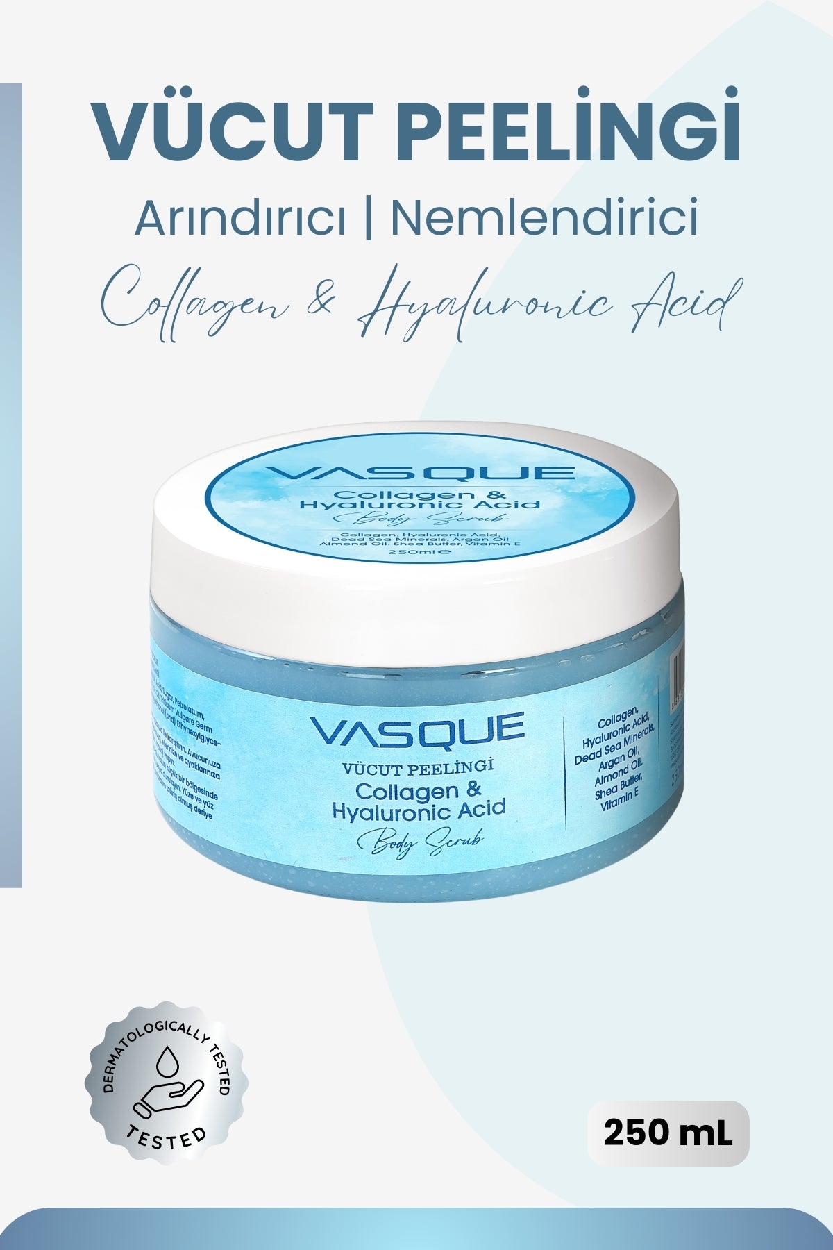 NEMLENDİRİCİ ARINDIRICI Hyaluronic Acid & Collagen - Vücut Peelingi