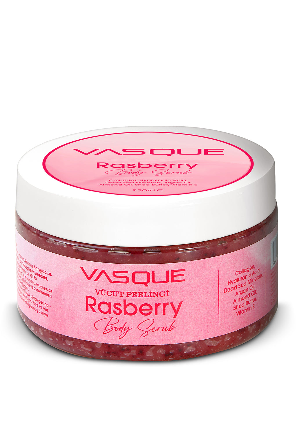 ARINDIRICI VE NEMLENDİRİCİ Rasberry Body Scrub Vücut Peelingi Collagen