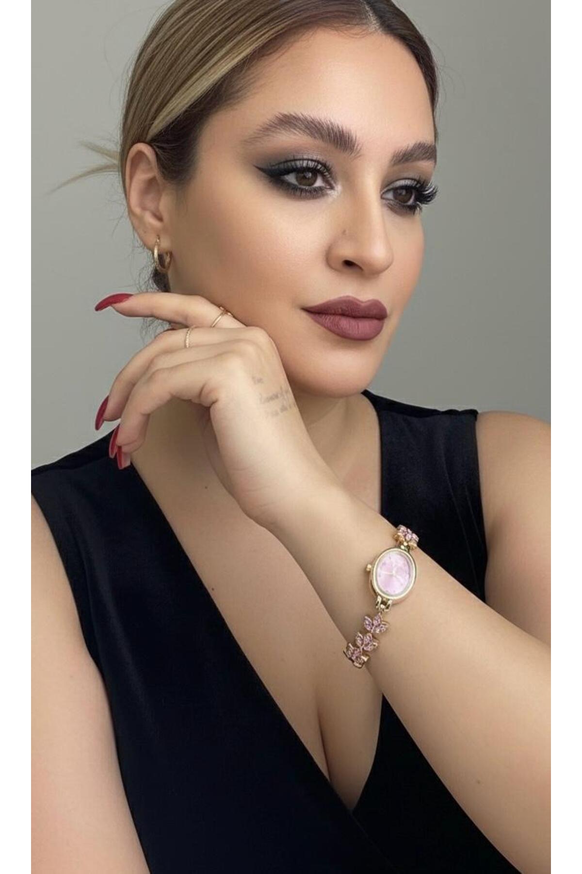 Gold Kadın Kol Saat Pembe