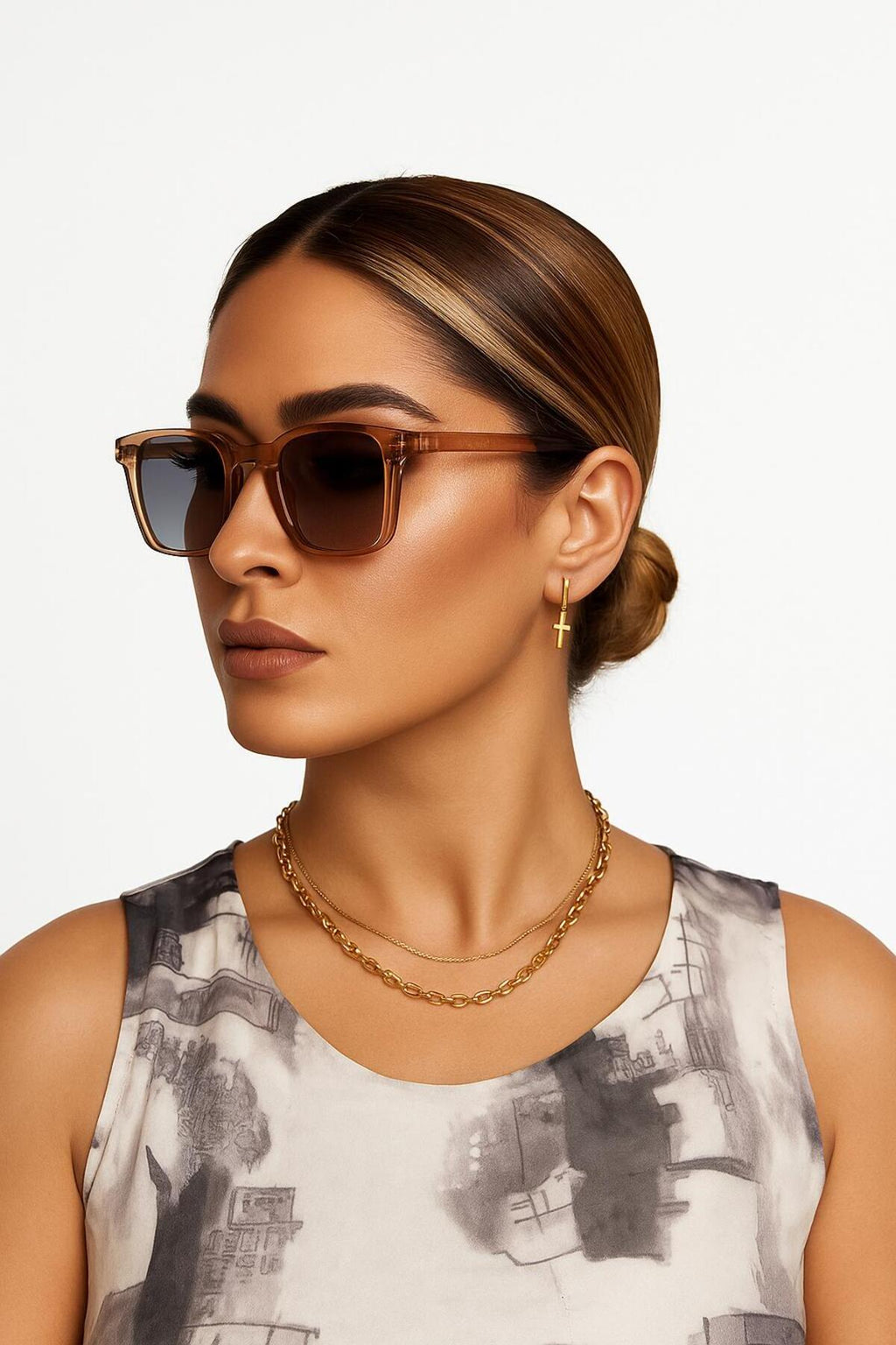 Unisex Cris Model Güneş Gözlüğü UV400 Mavi