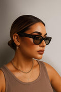 MODERN Unisex Cateye Retro Güneş Gözlüğü UV400 Kahverengi