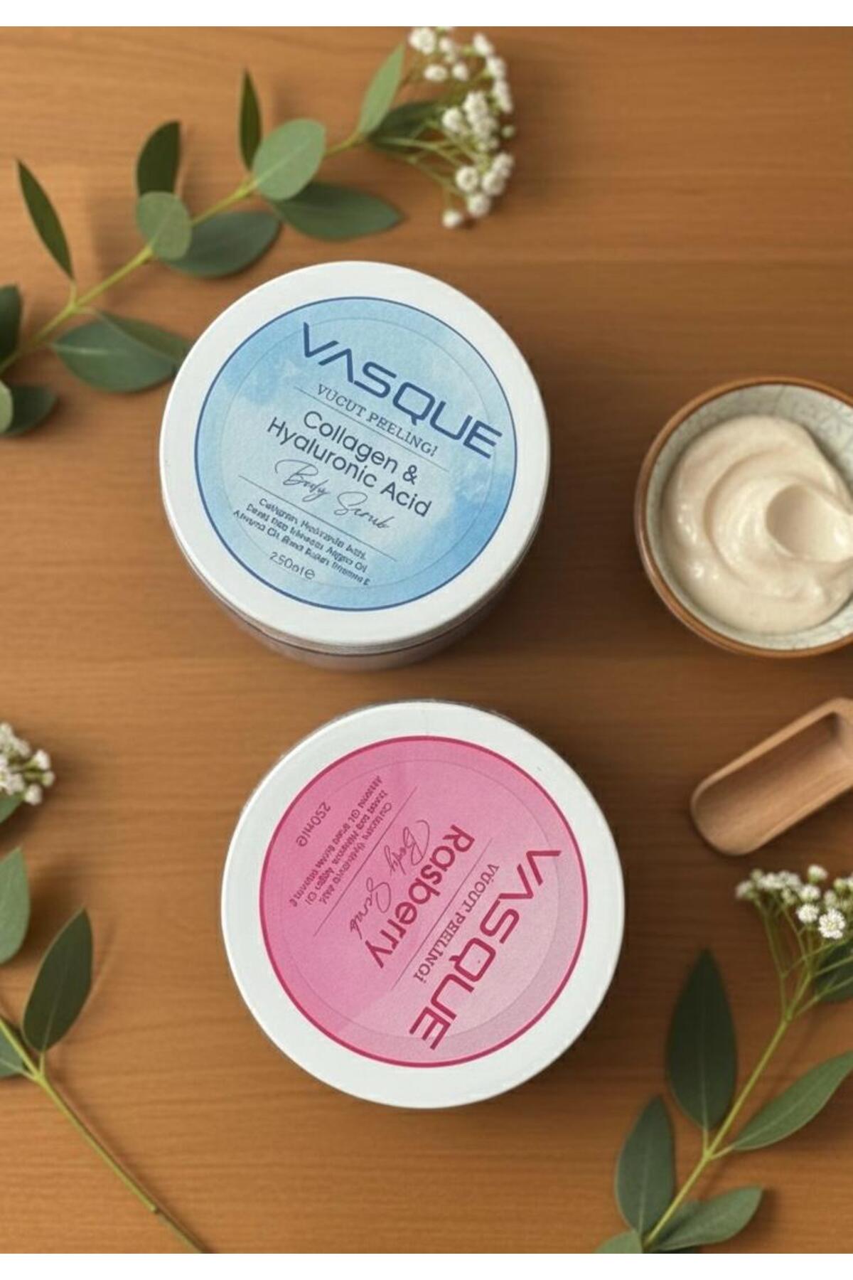 VÜCUT PEELİNGİ RASBERY VE COLLEGEN SET