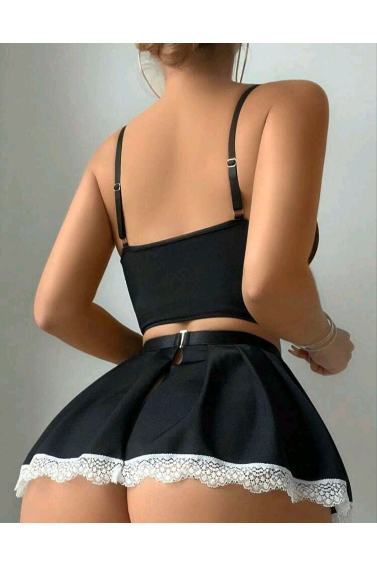 Fantazi Hizmetçi Kostüm Gecelik,Erotik Hizmetçi Fantazi Üniforma,Bdsm,Erotic
