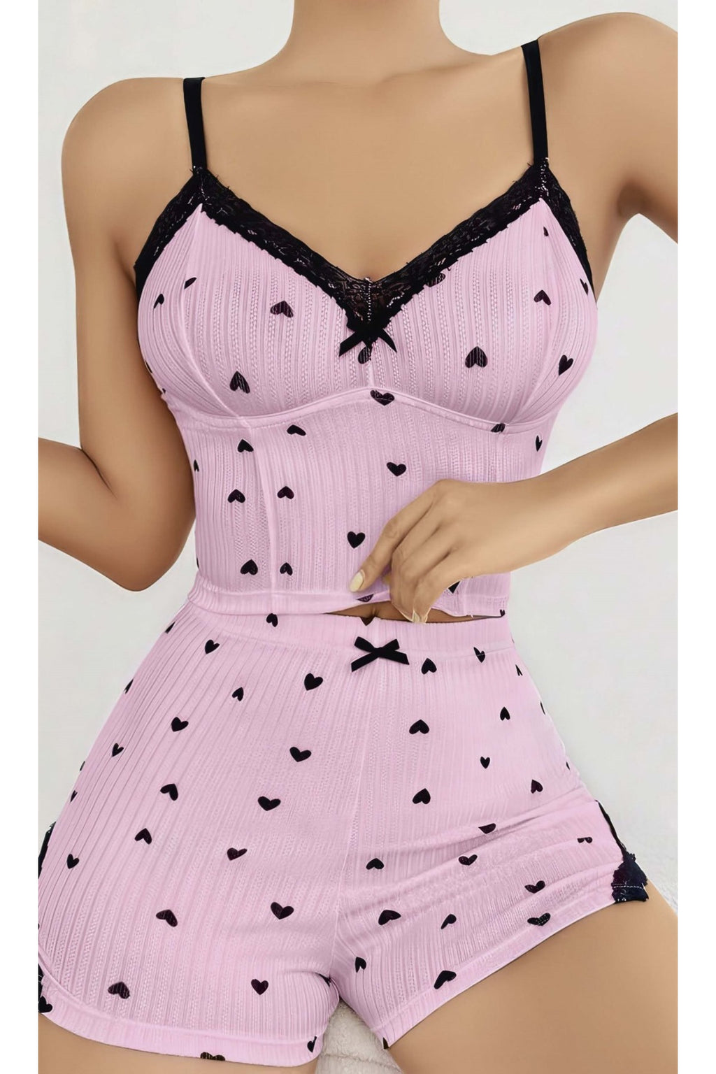 FANTEZİ SEXY PİJAMA TAKIM Pembe