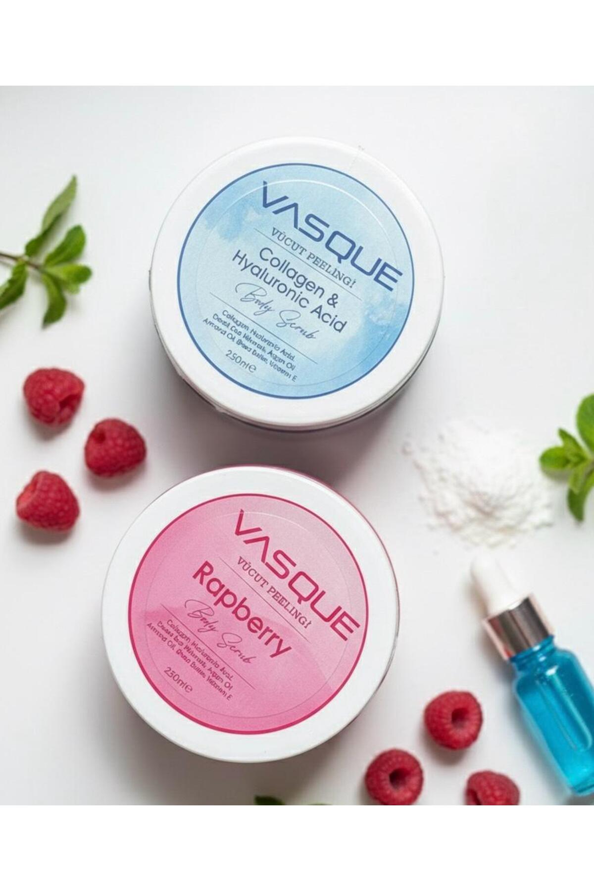 VÜCUT PEELİNGİ RASBERY VE COLLEGEN SET