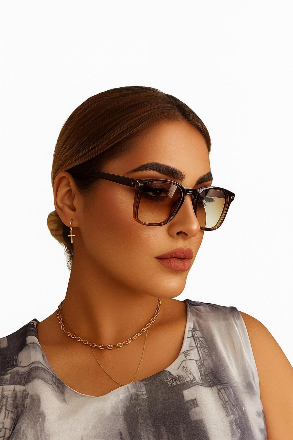 ŞIK Unisex Cris Model Güneş Gözlüğü UV400 Yeşil